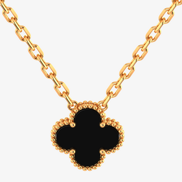 Elegant 18K Gold Floral Diamond Pendant Necklace