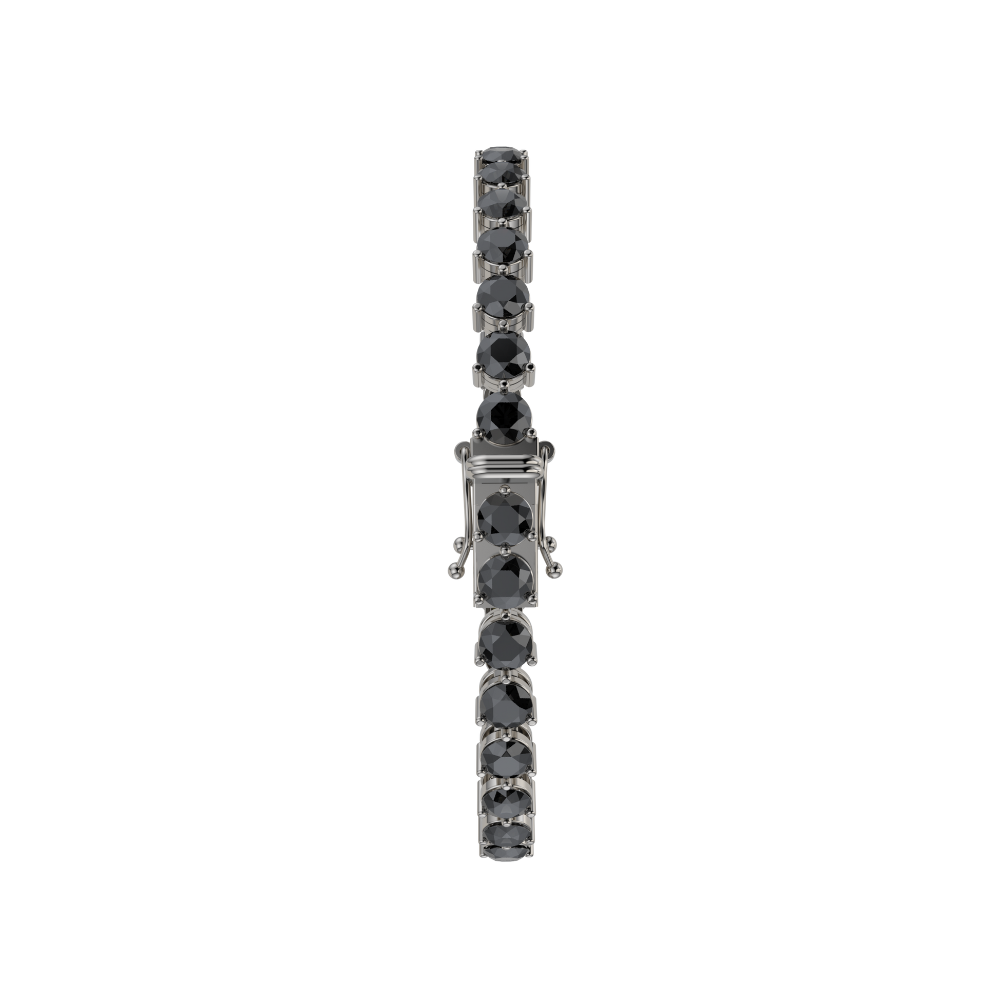 Bracelet with Black Diamond on a Black Gold