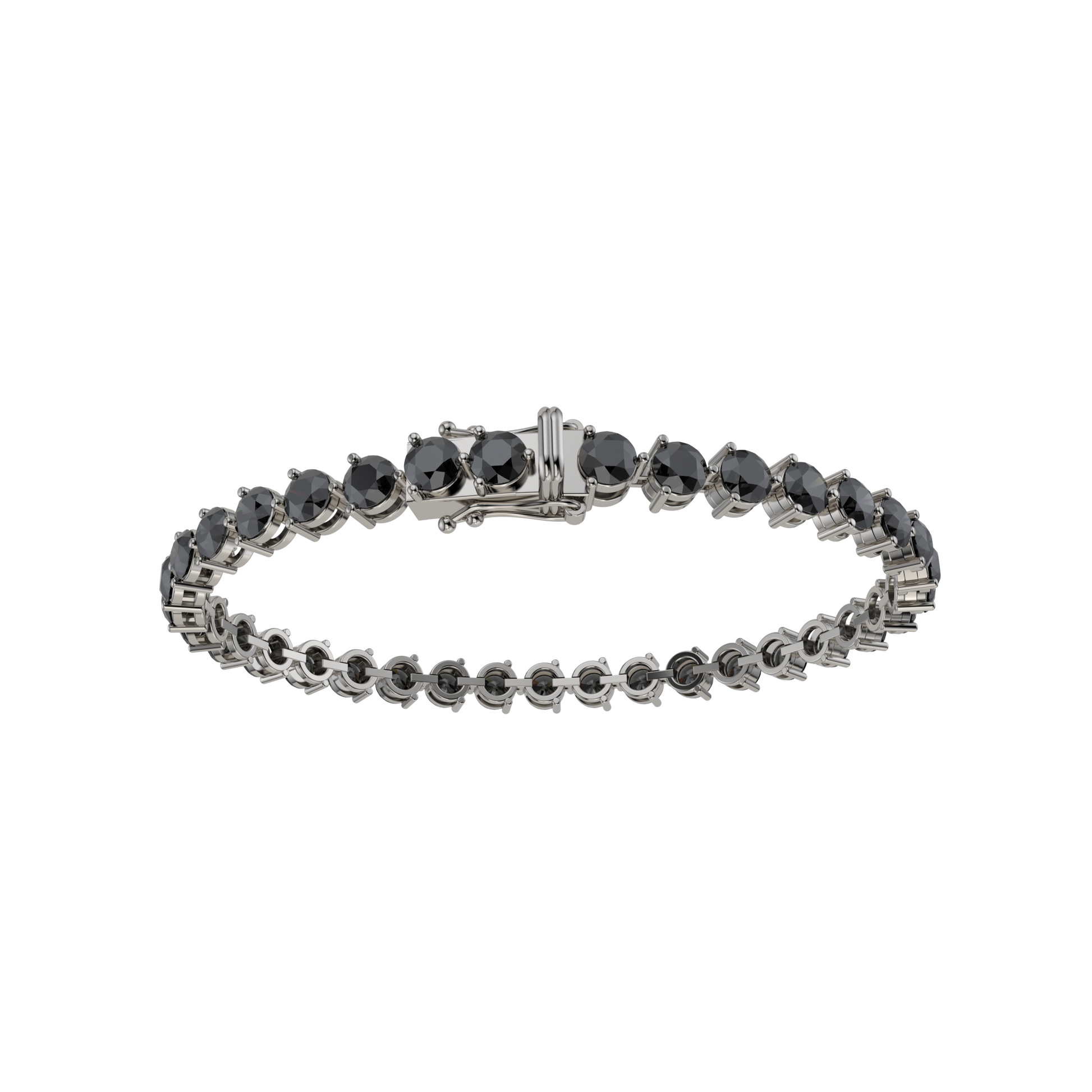 Bracelet with Black Diamond on a Black Gold