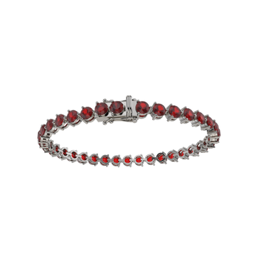 Bracelet with Ruby on a Black Gold
