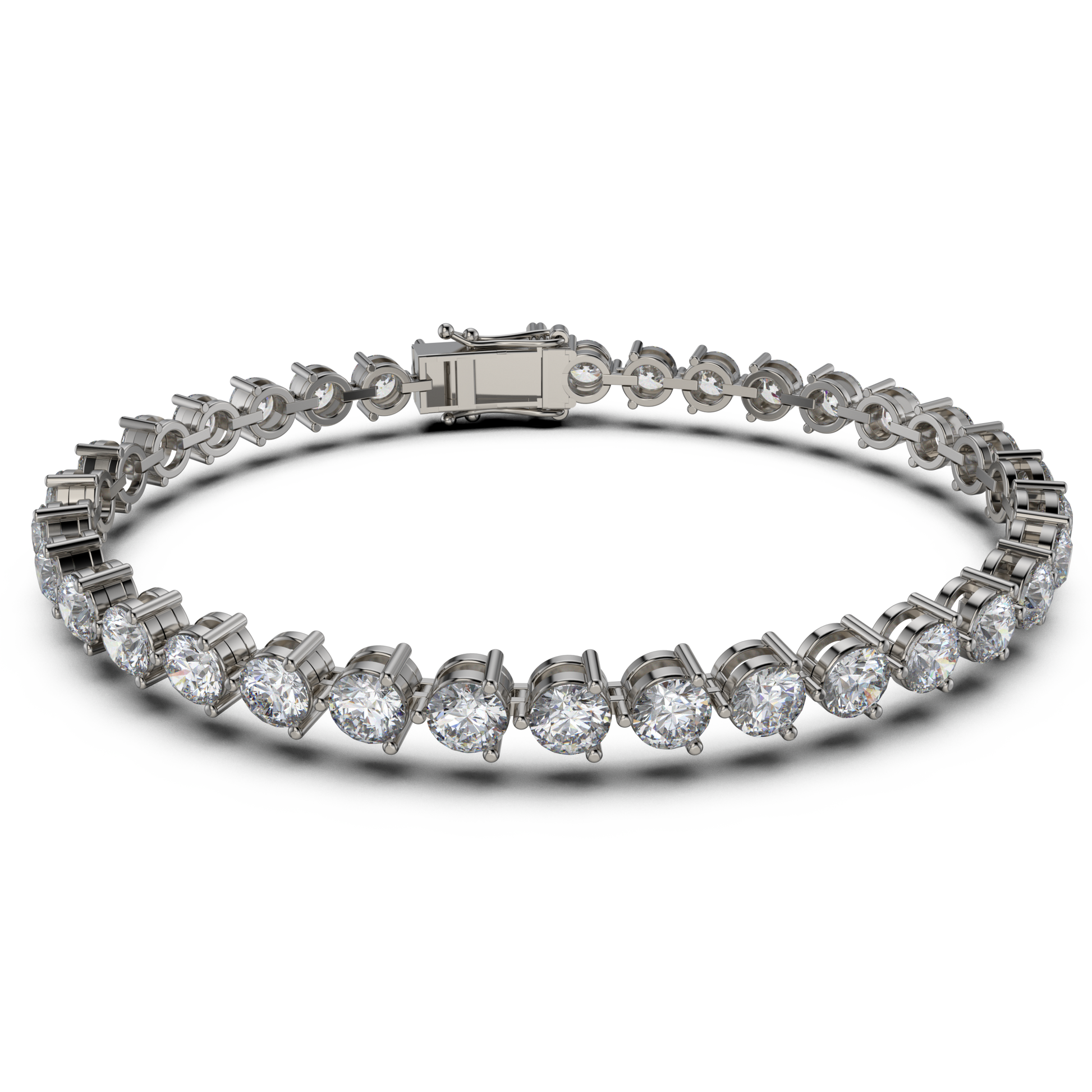Bracelet with Natural Diamond on a Black Gold