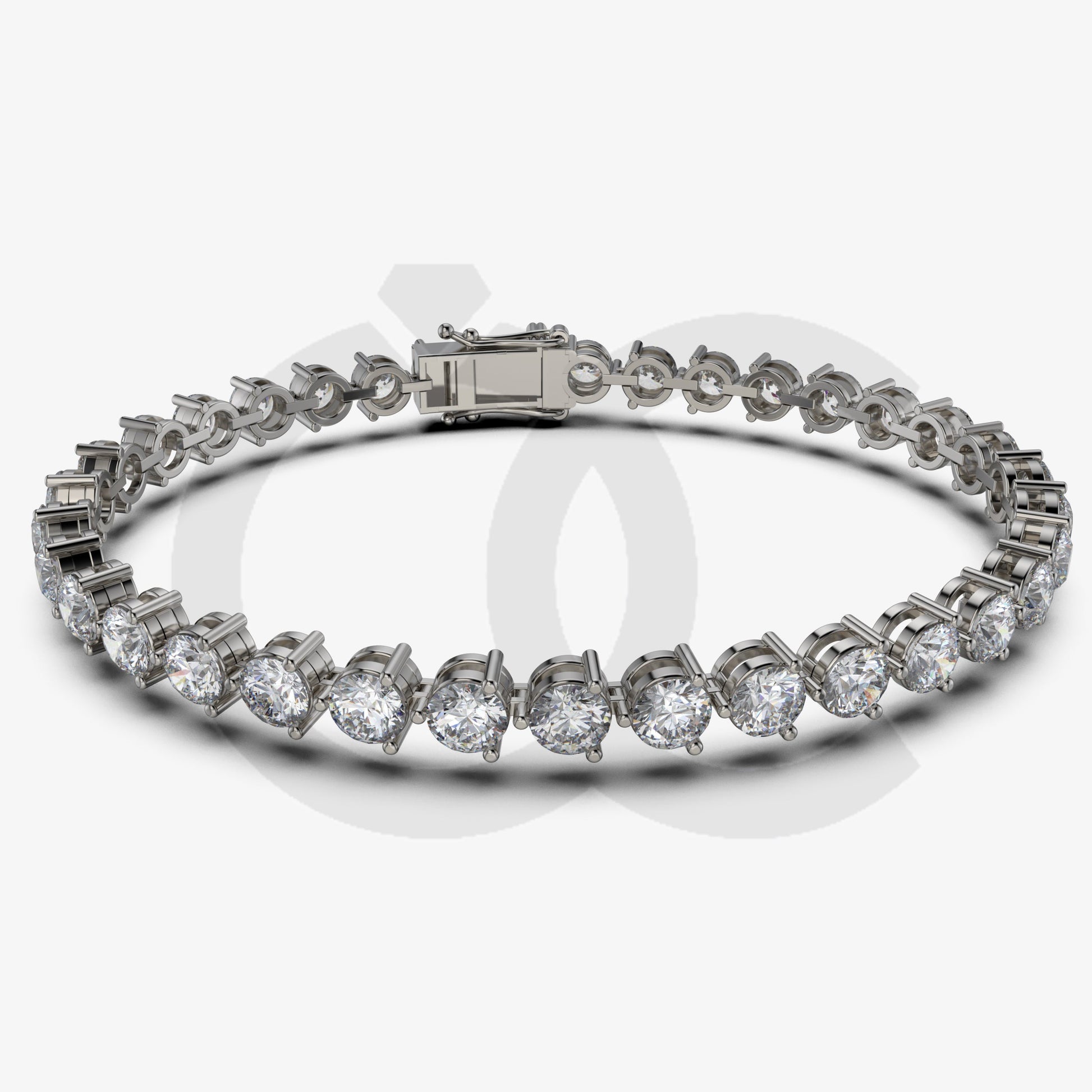 Bracelet with Natural Diamond on a Black Gold
