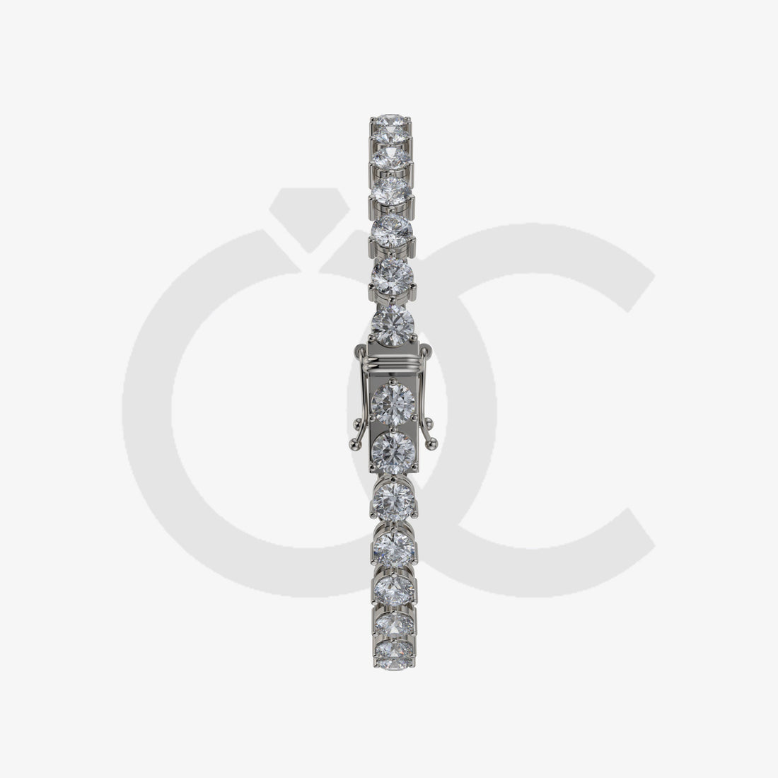 Bracelet with Natural Diamond on a Black Gold