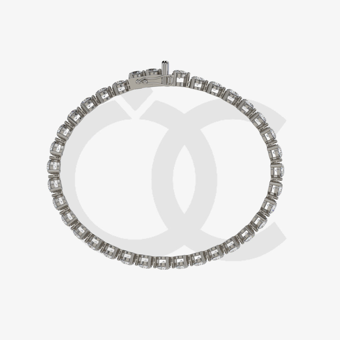 Bracelet with Lab Grown Diamond on a Black Gold