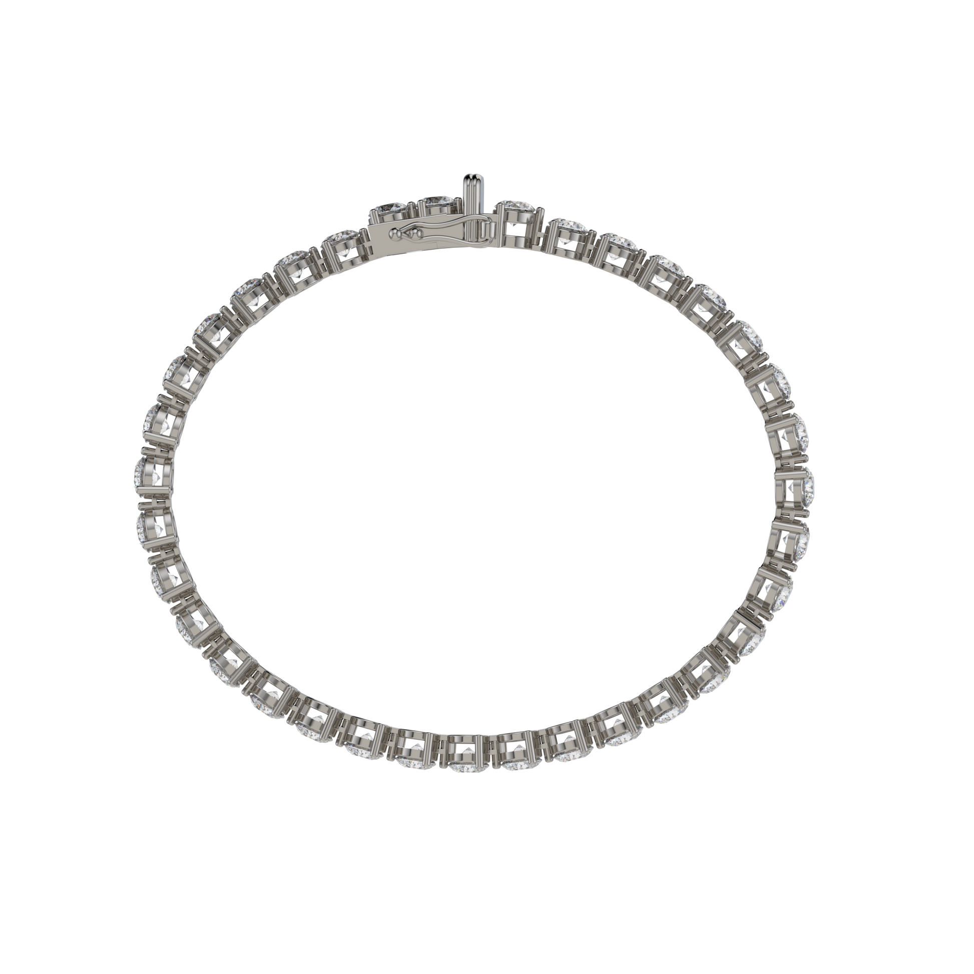 Bracelet with Natural Diamond on a Black Gold
