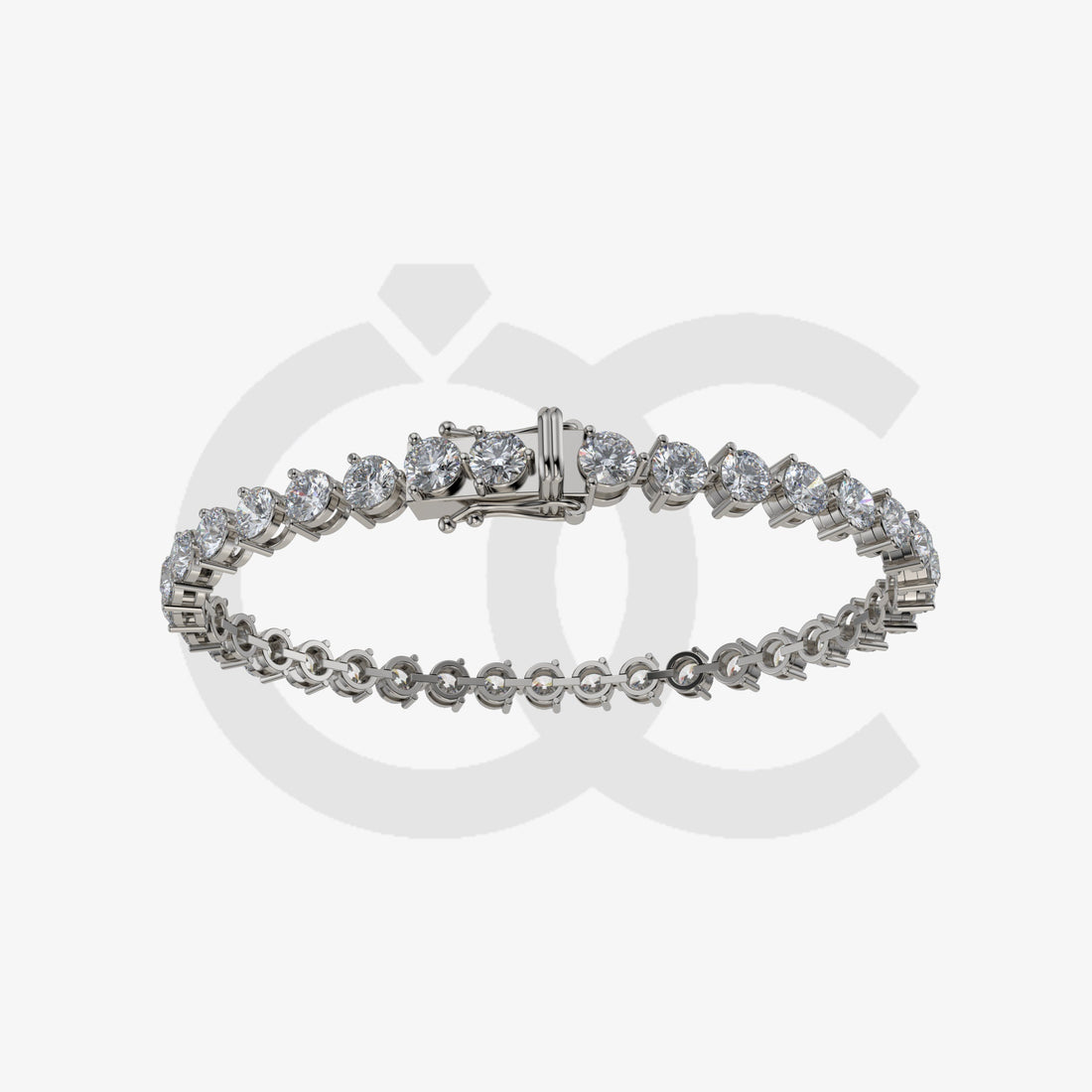 Bracelet with Lab Grown Diamond on a Black Gold