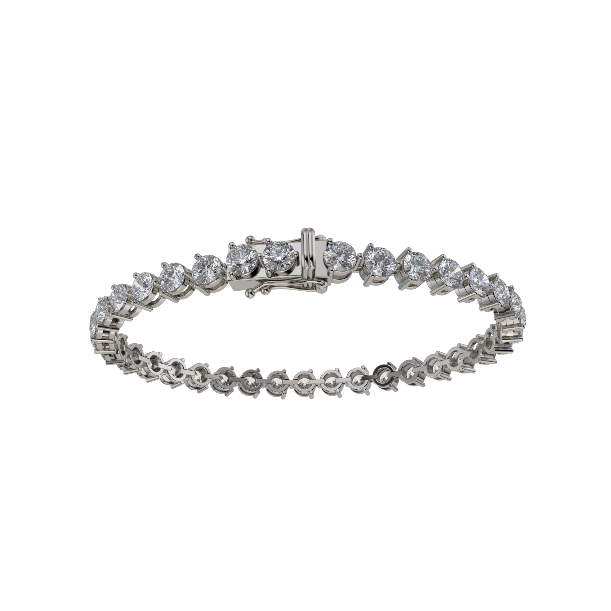 Bracelet with Natural Diamond on a Black Gold