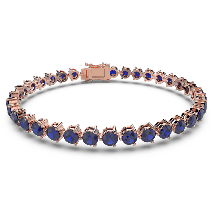 Bracelet with Blue Sapphire on a Rose Gold