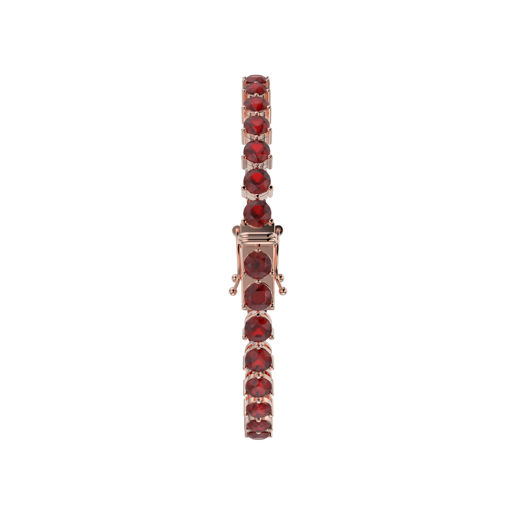 Bracelet with Ruby on a Rose Gold