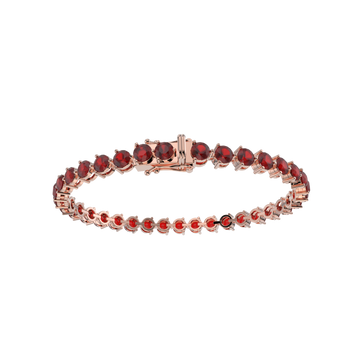 Bracelet with Ruby on a Rose Gold