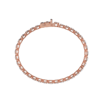 Bracelet with Natural Diamond on a Rose Gold