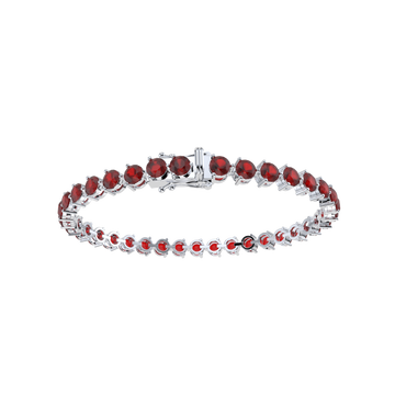 Bracelet with Ruby on a White Gold