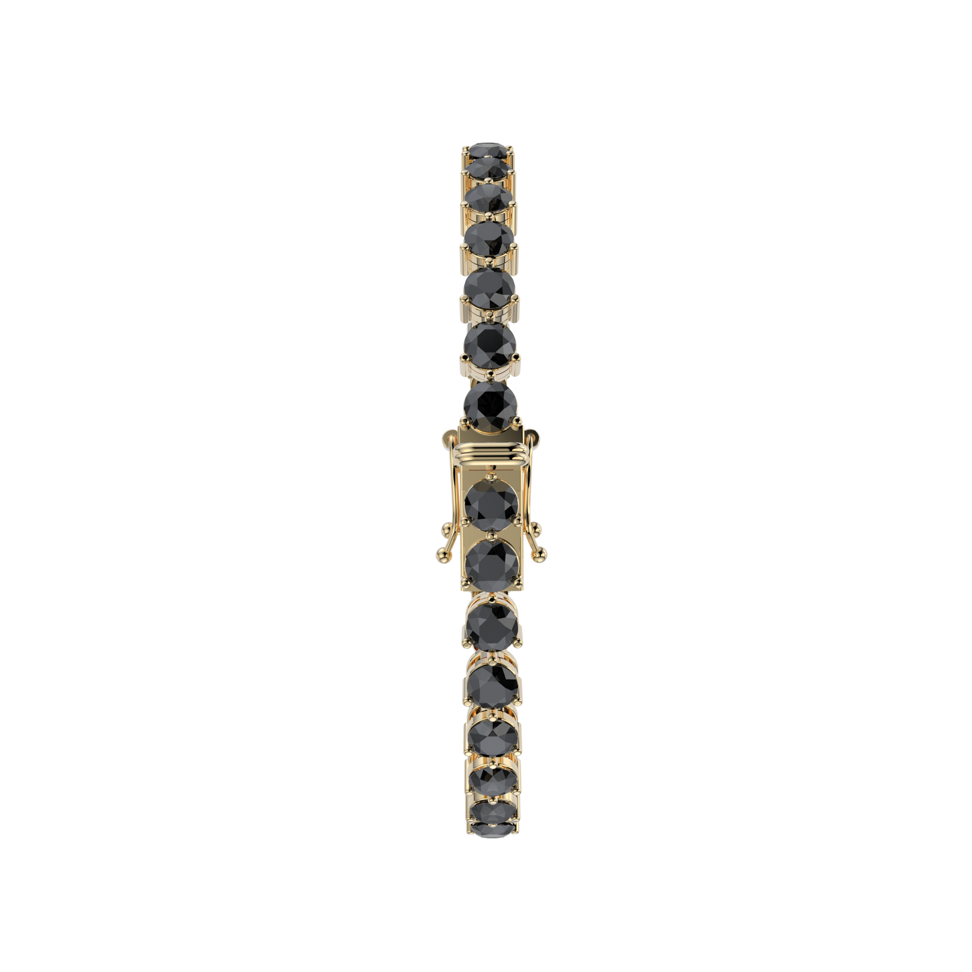 Bracelet with Moissanite on a Gold Vermeil