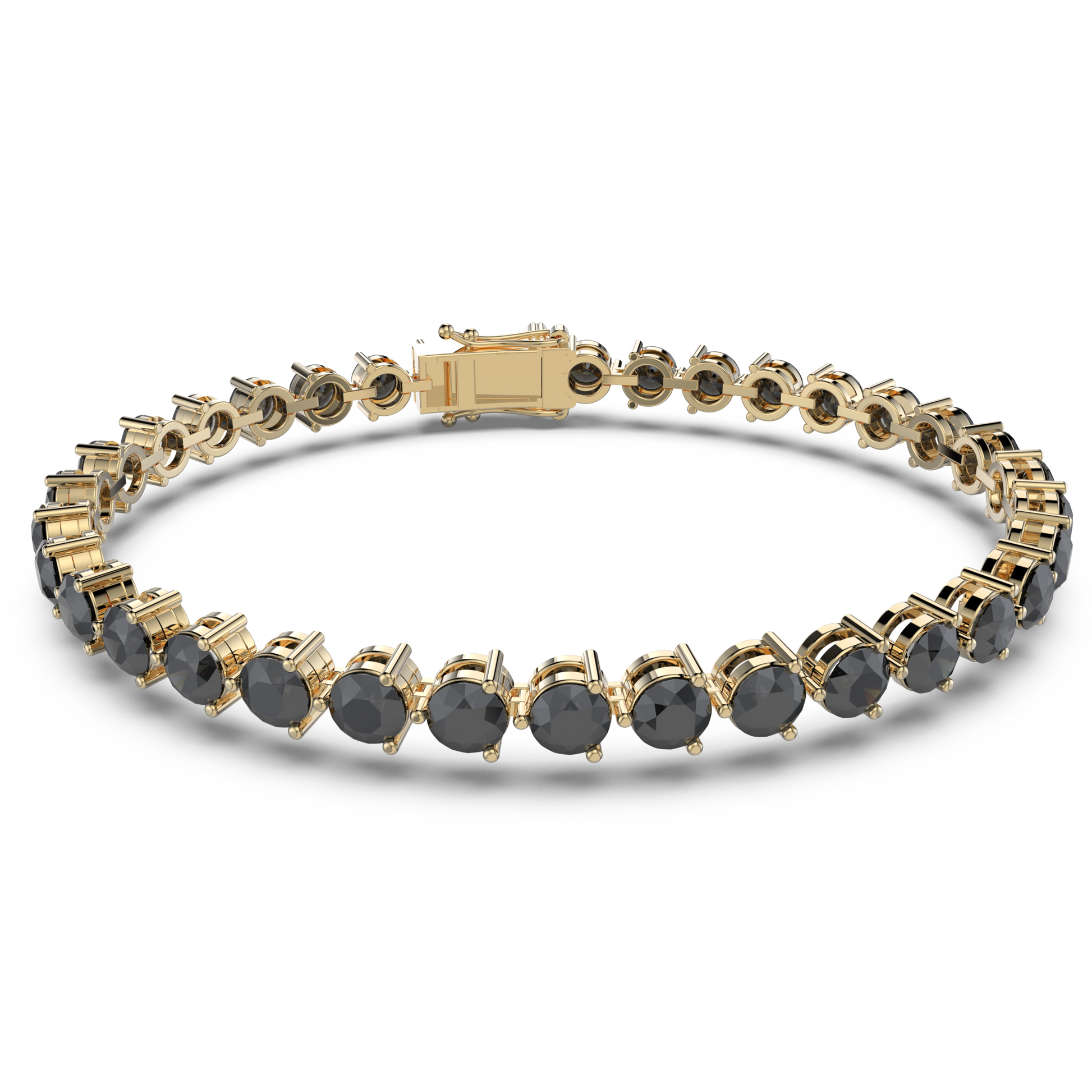 Bracelet with Moissanite on a Gold Vermeil