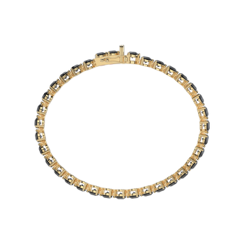 Bracelet with Moissanite on a Gold Vermeil