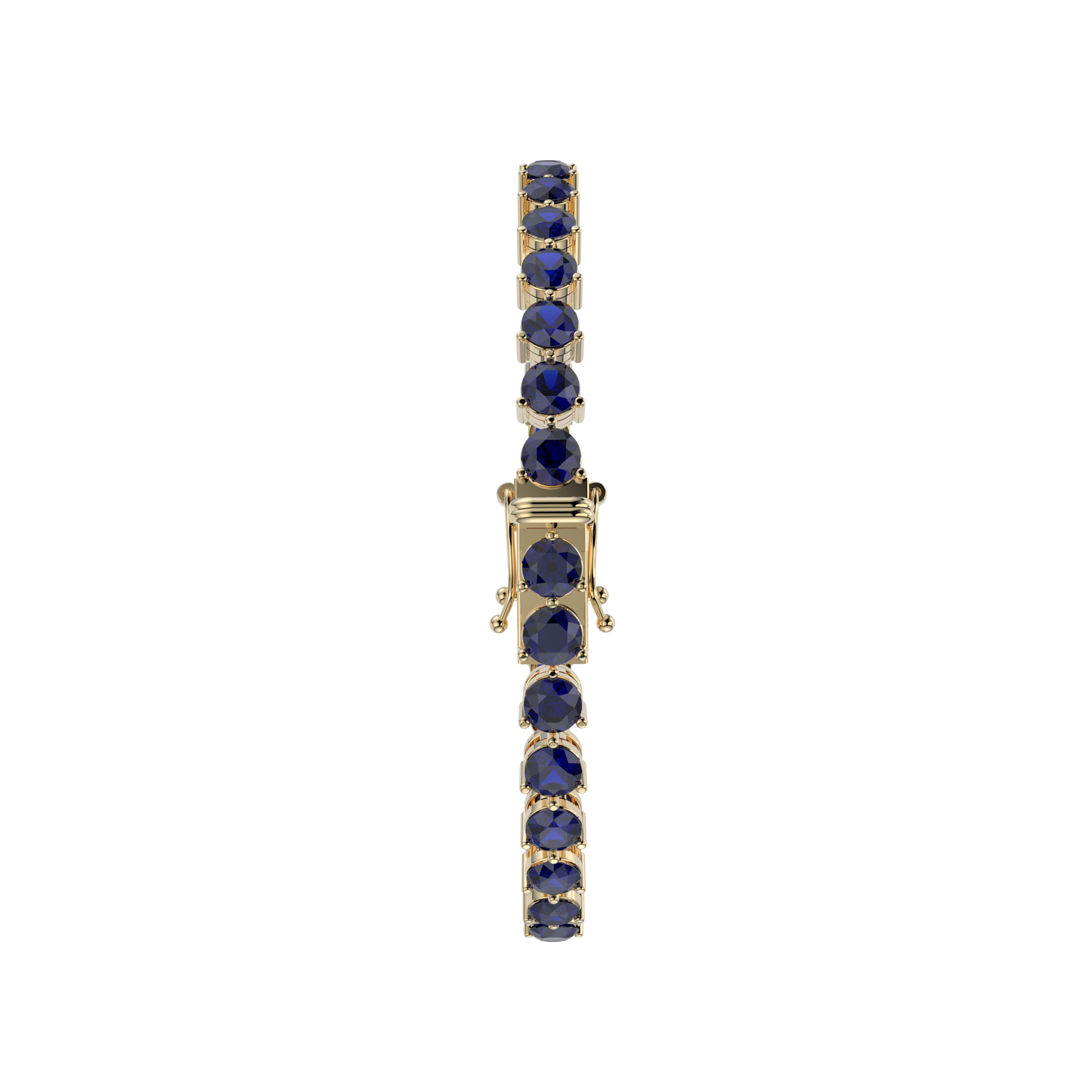 Bracelet with Moissanite on a Gold Vermeil