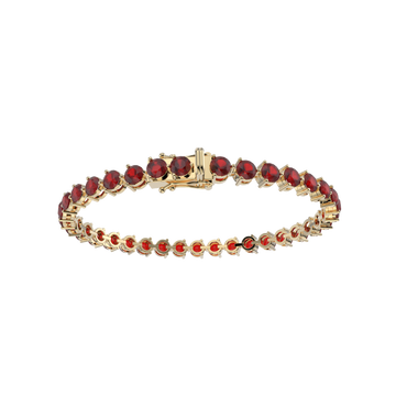 Bracelet with Moissanite on a Gold Vermeil