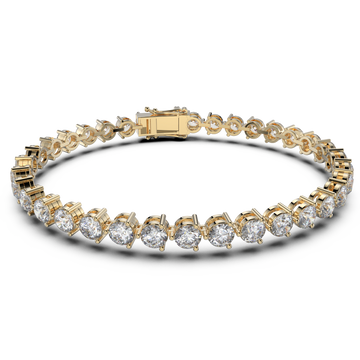 Bracelet with Natural Diamond on a Yellow Gold