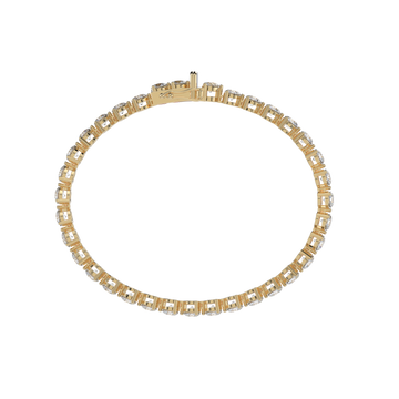 Bracelet with Natural Diamond on a Yellow Gold