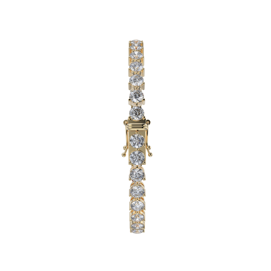 Bracelet with Natural Diamond on a Yellow Gold