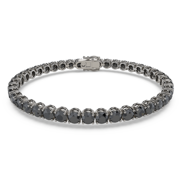 Bracelet with Black Diamond on a Black Gold