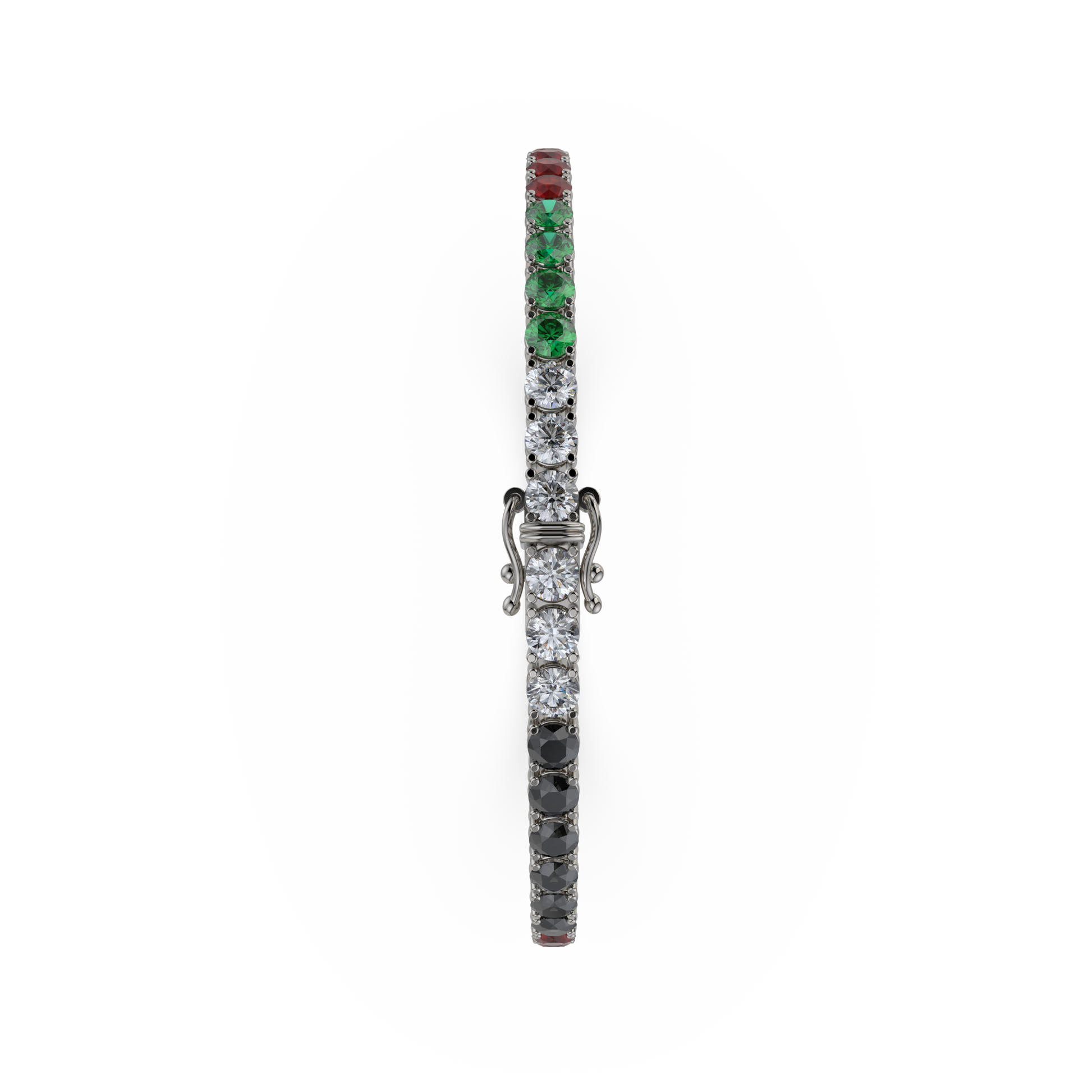 Bracelet with Diamond on a 18K Black Gold