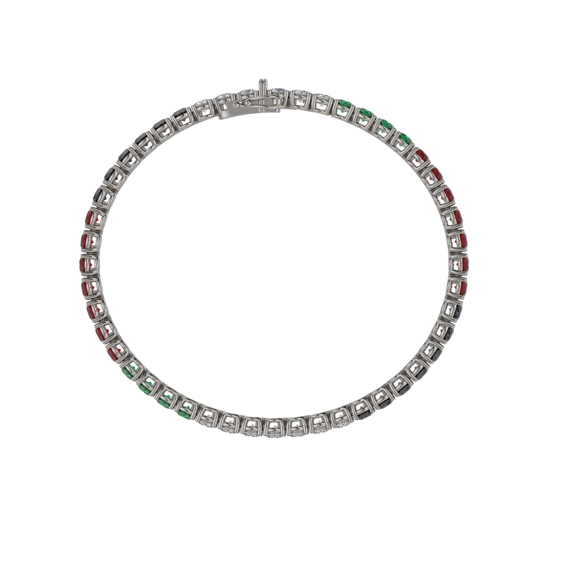 Bracelet with Diamond on a 18K Black Gold