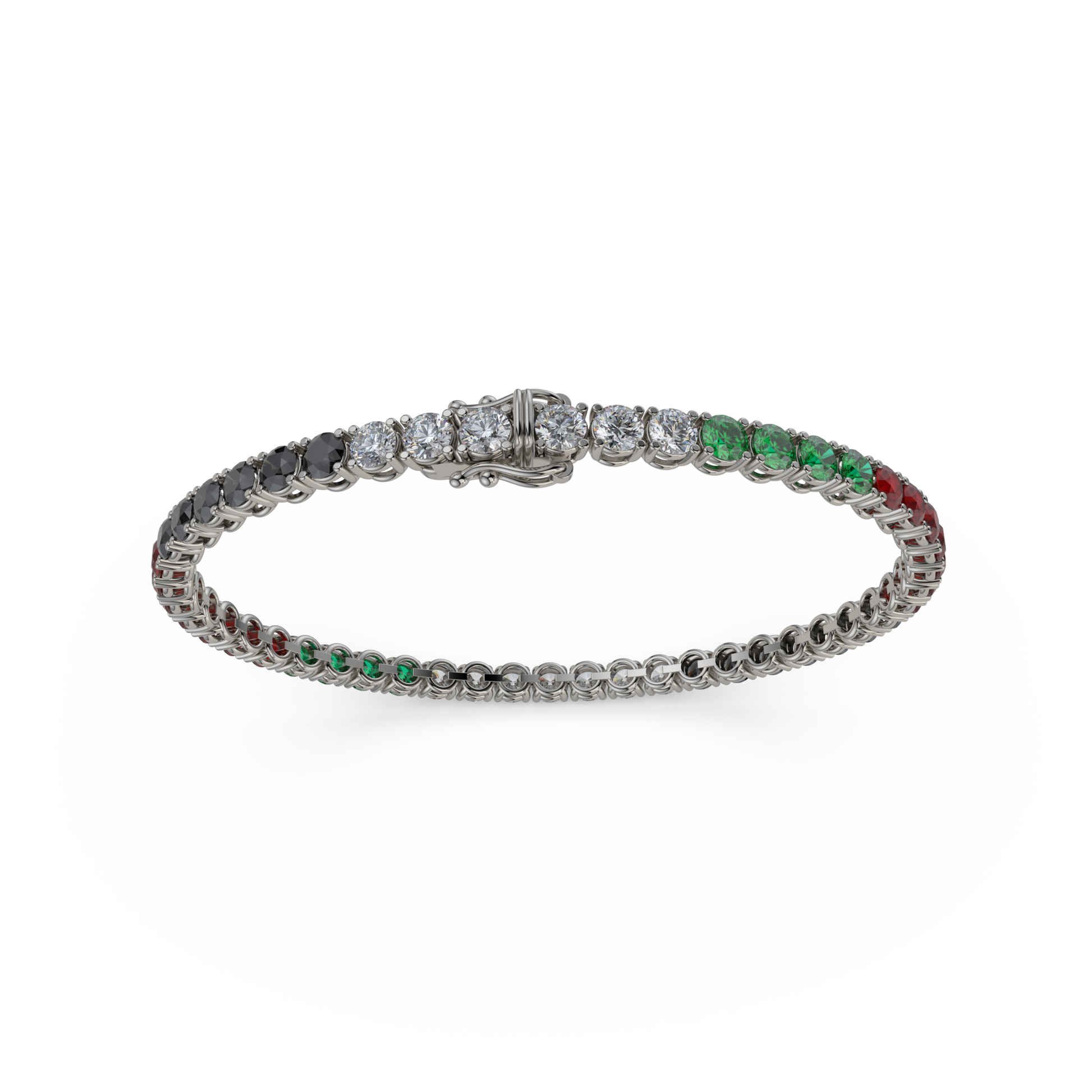 Bracelet with Diamond on a 18K Black Gold