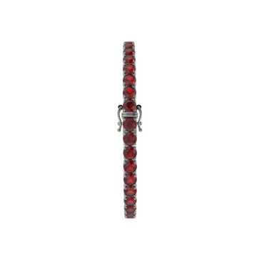 Bracelet with Ruby on a Black Gold