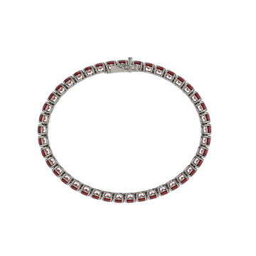 Bracelet with Ruby on a Black Gold