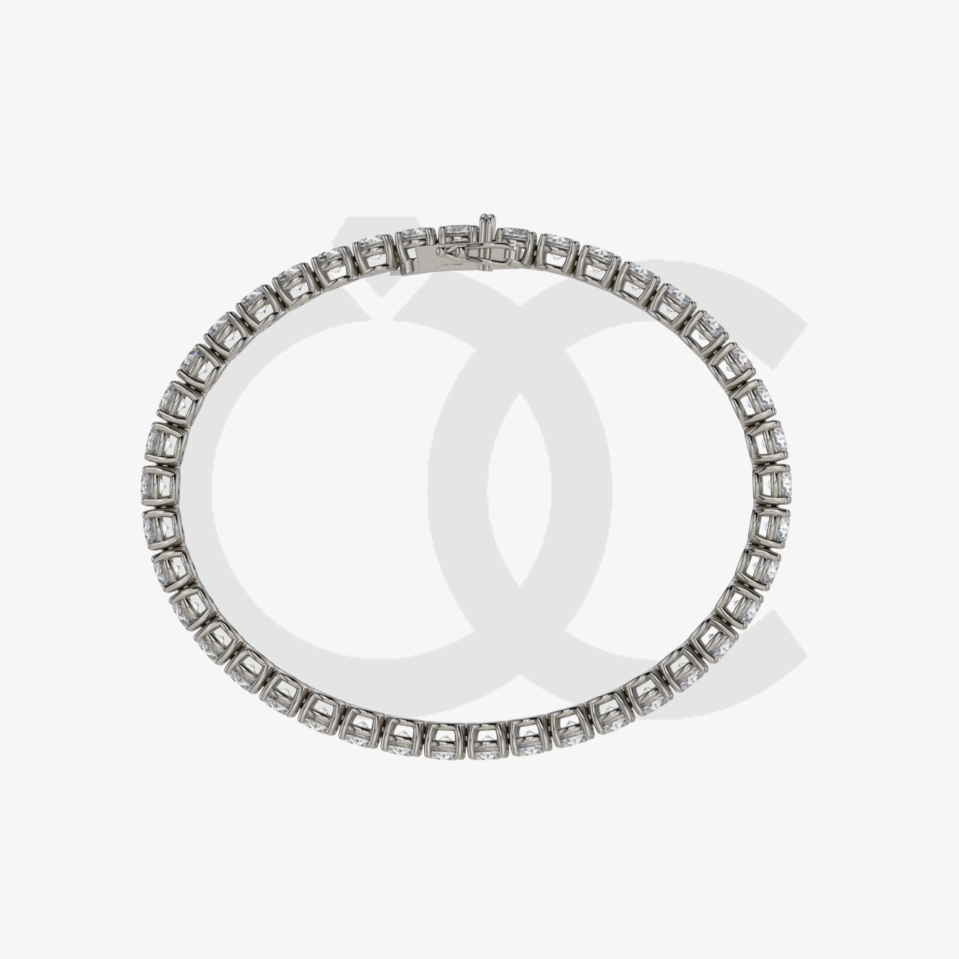 Bracelet with Lab Grown Diamond on a Black Gold