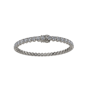 Bracelet with Moissanite on a Black Gold Vermeil