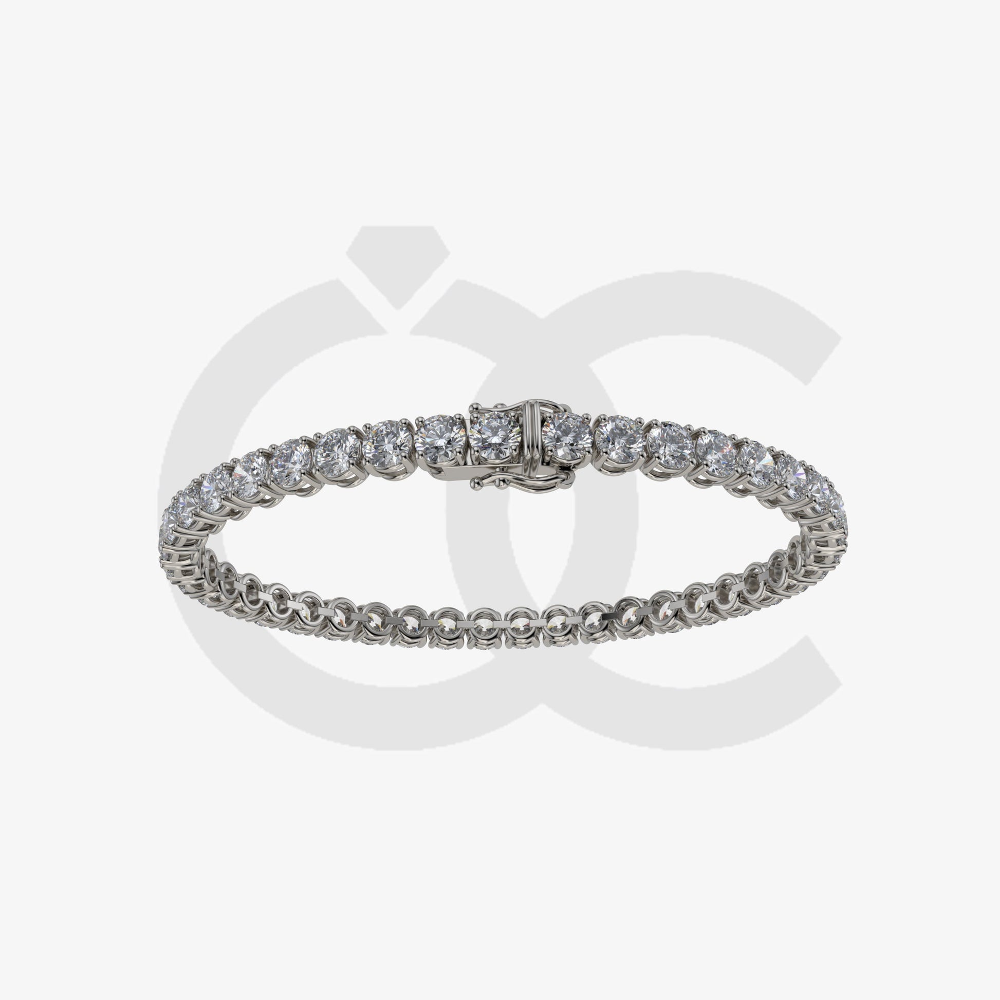 Bracelet with Lab Grown Diamond on a Black Gold