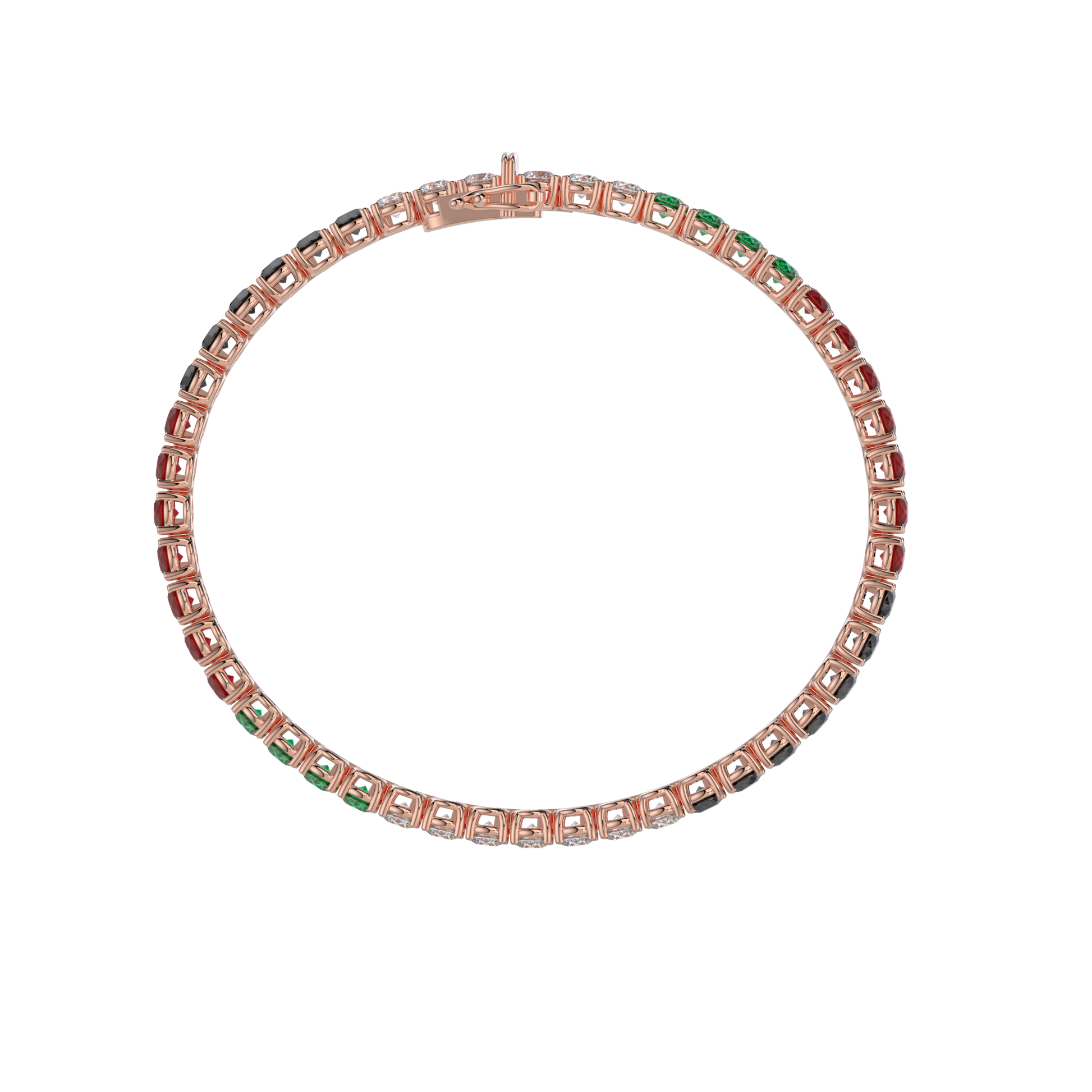 Bracelet with Diamond on a 18K Rose Gold