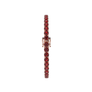 Bracelet with Moissanite on a Rose Gold Vermeil