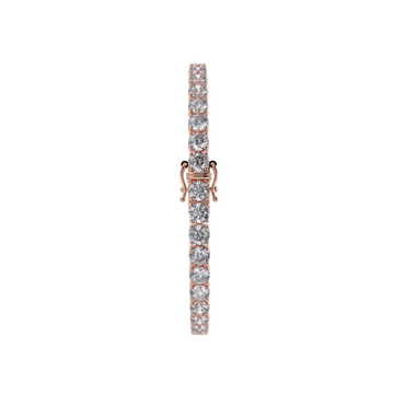 Bracelet with Lab Grown Diamond on a Rose Gold