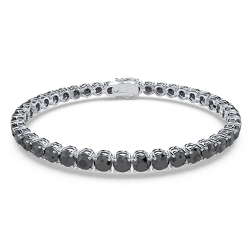 Bracelet with Black Diamond on a White Gold