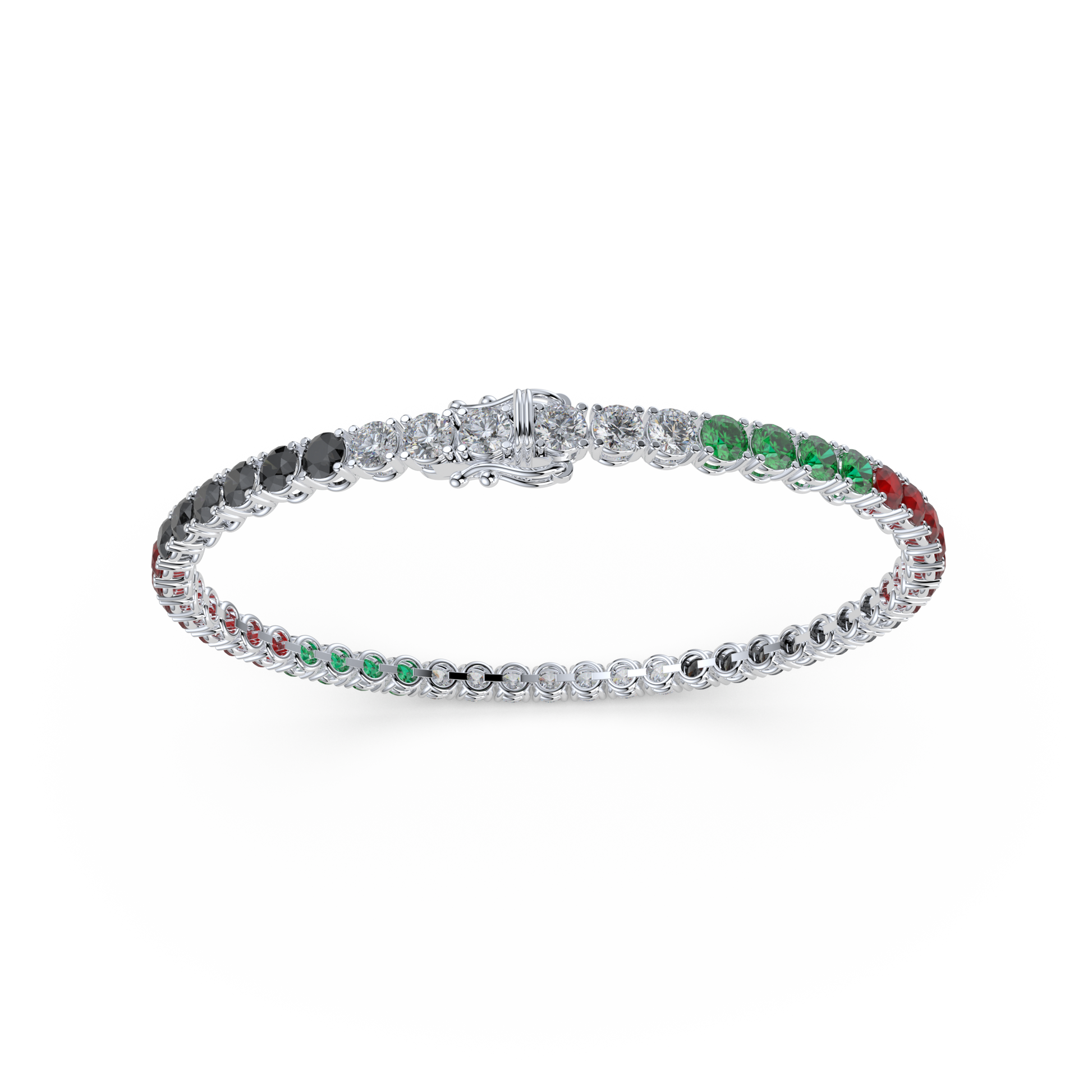 Bracelet with Diamond on a 18K White Gold