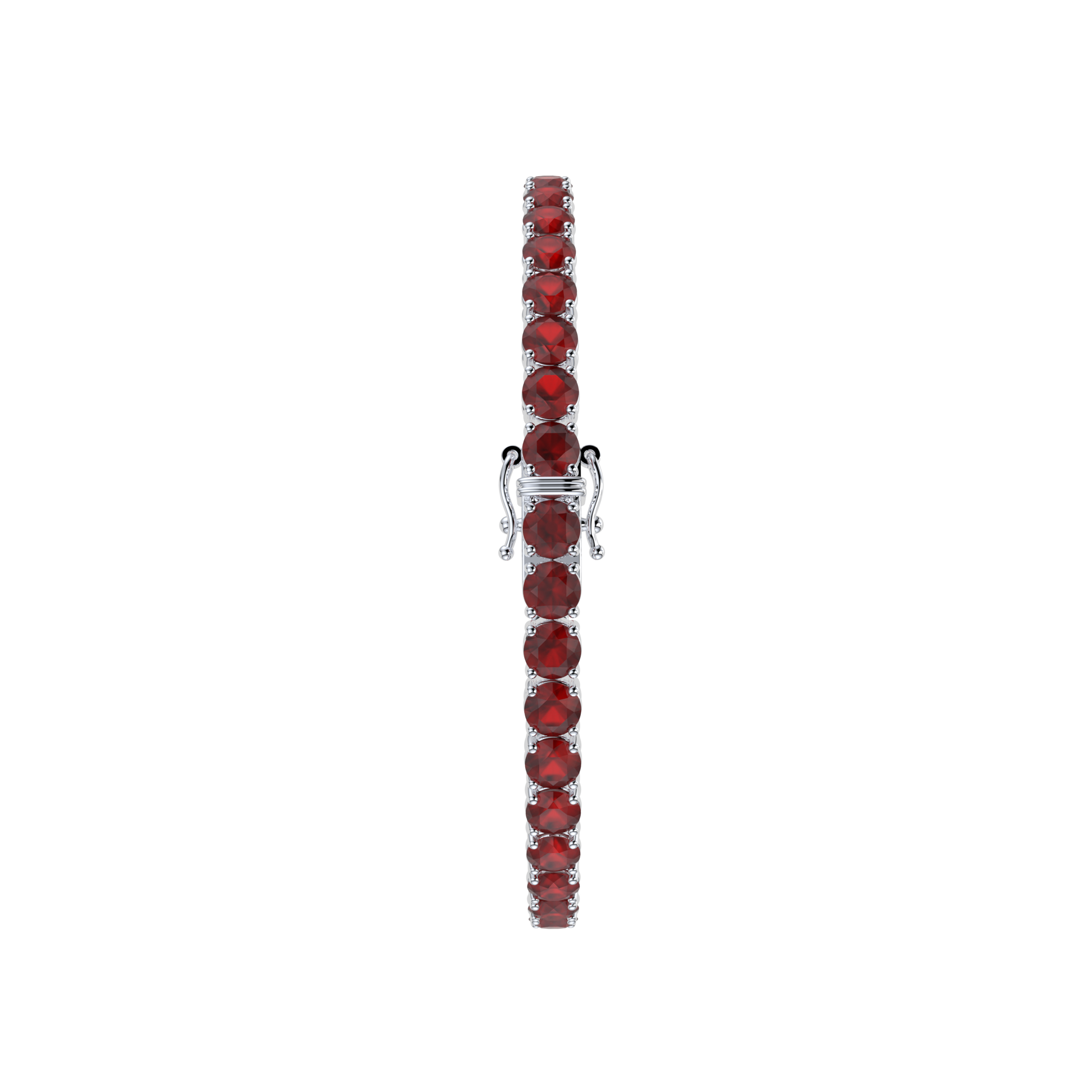 Bracelet with Ruby on a White Gold