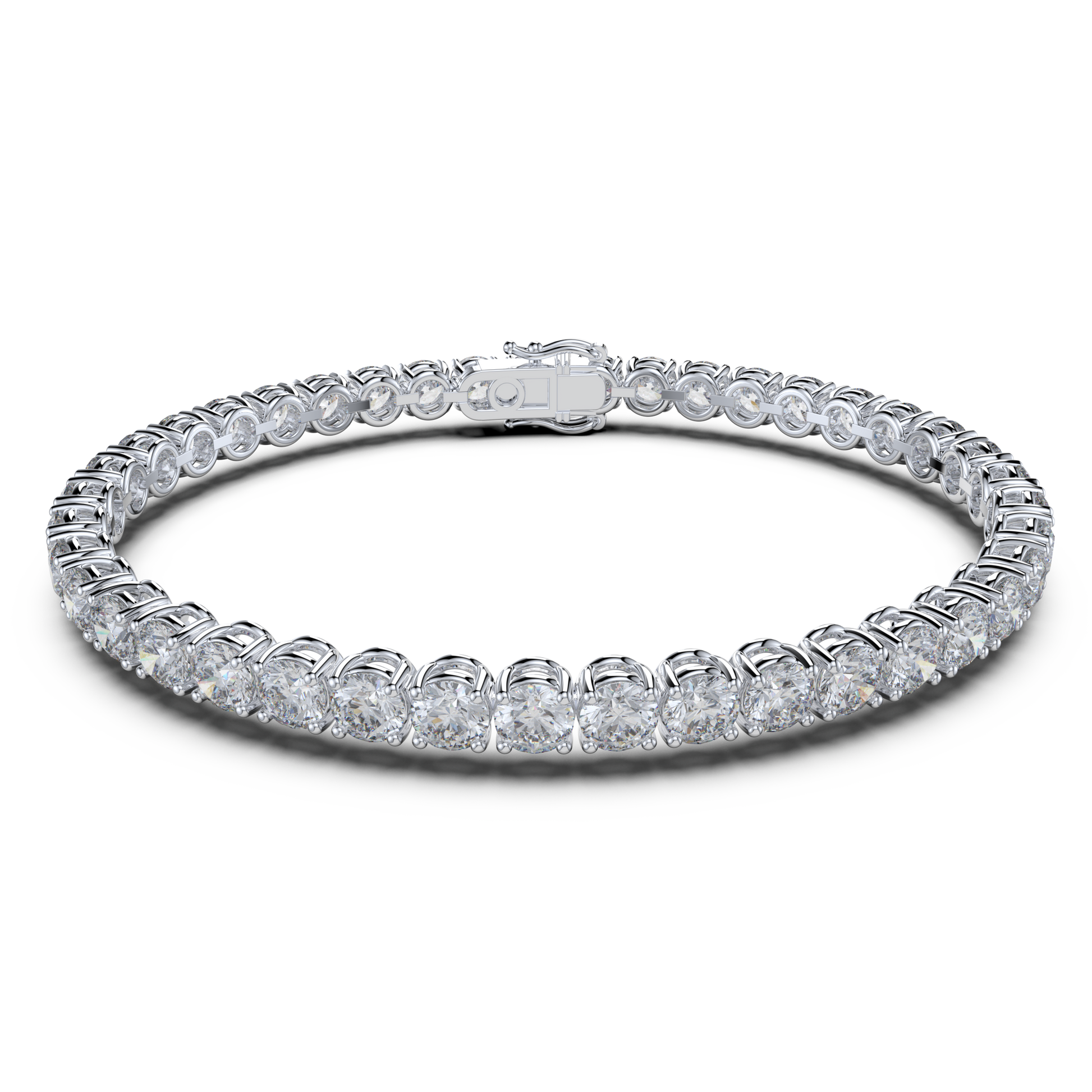 Bracelet with Lab Grown Diamond on a White Gold
