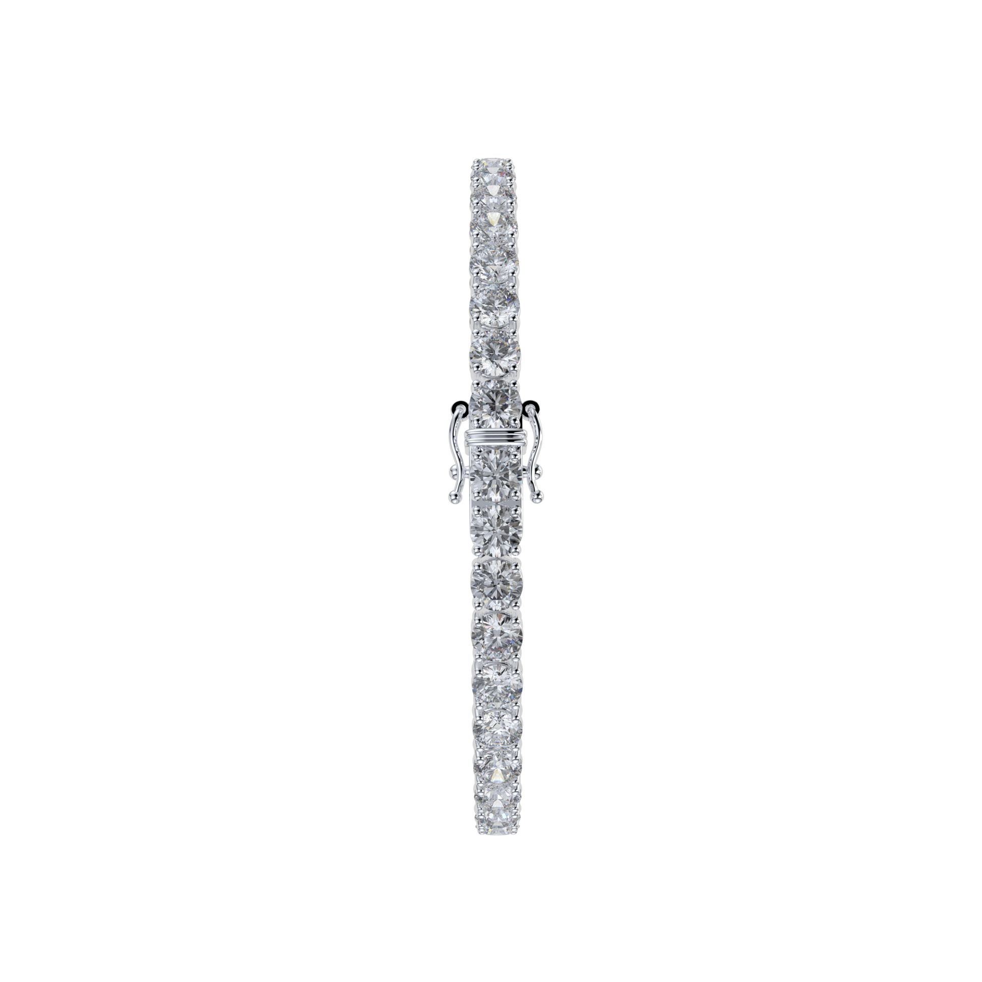 Bracelet with Natural Diamond on a White Gold