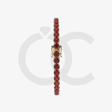 Bracelet with Moissanite on a Gold Vermeil