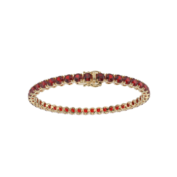 Bracelet with Ruby on a Yellow Gold
