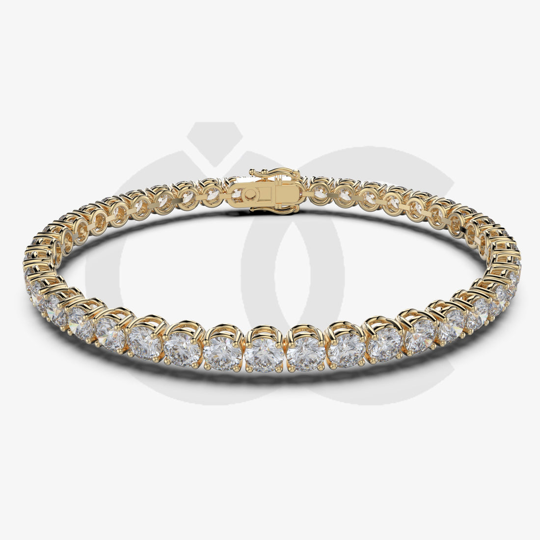 Bracelet with Lab Grown Diamond on a Yellow Gold