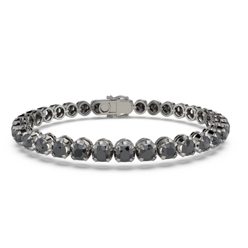 Bracelet with Black Diamond on a Black Gold