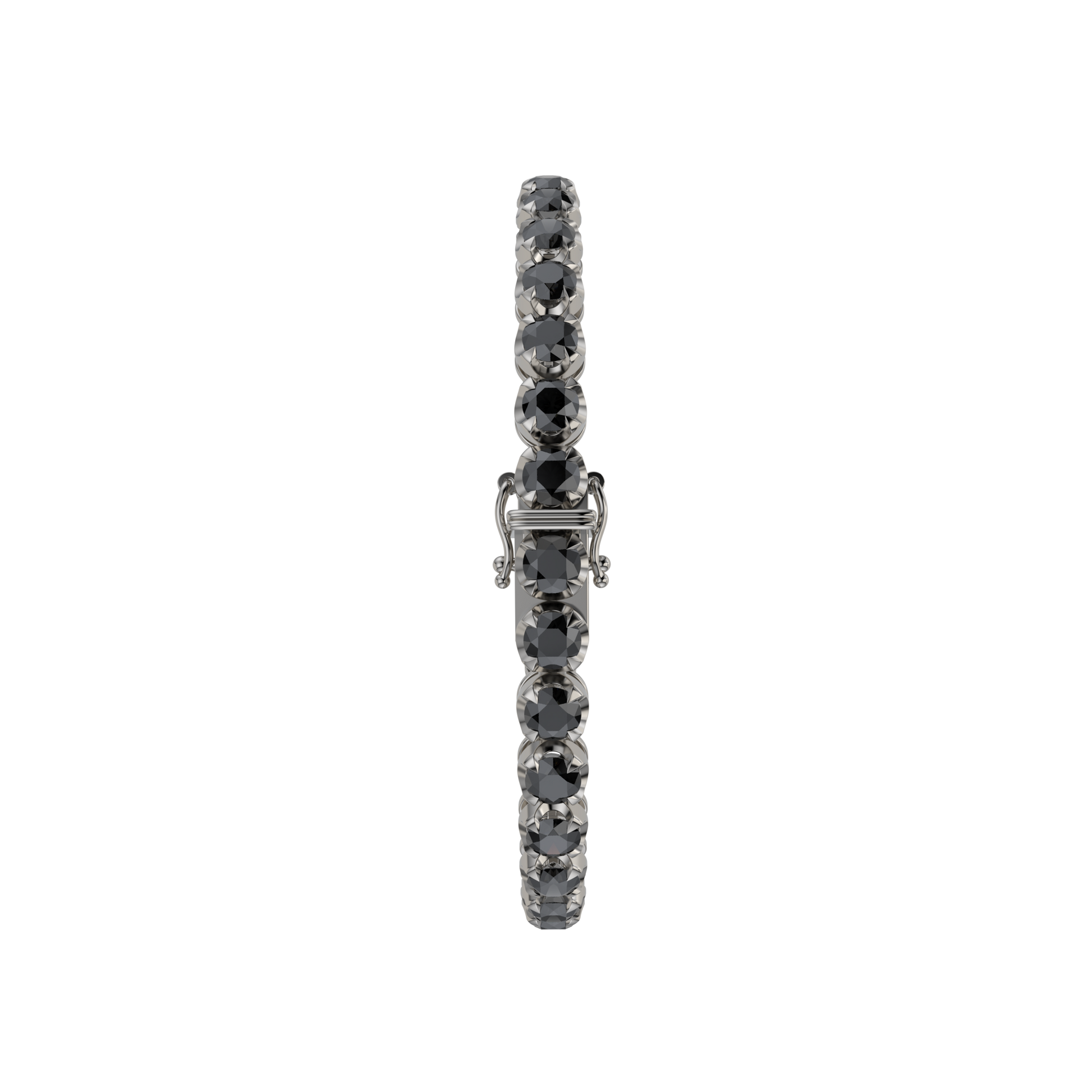 Bracelet with Black Diamond on a Black Gold