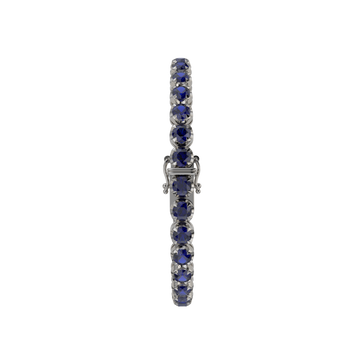 Bracelet with Blue Sapphire on a Black Gold
