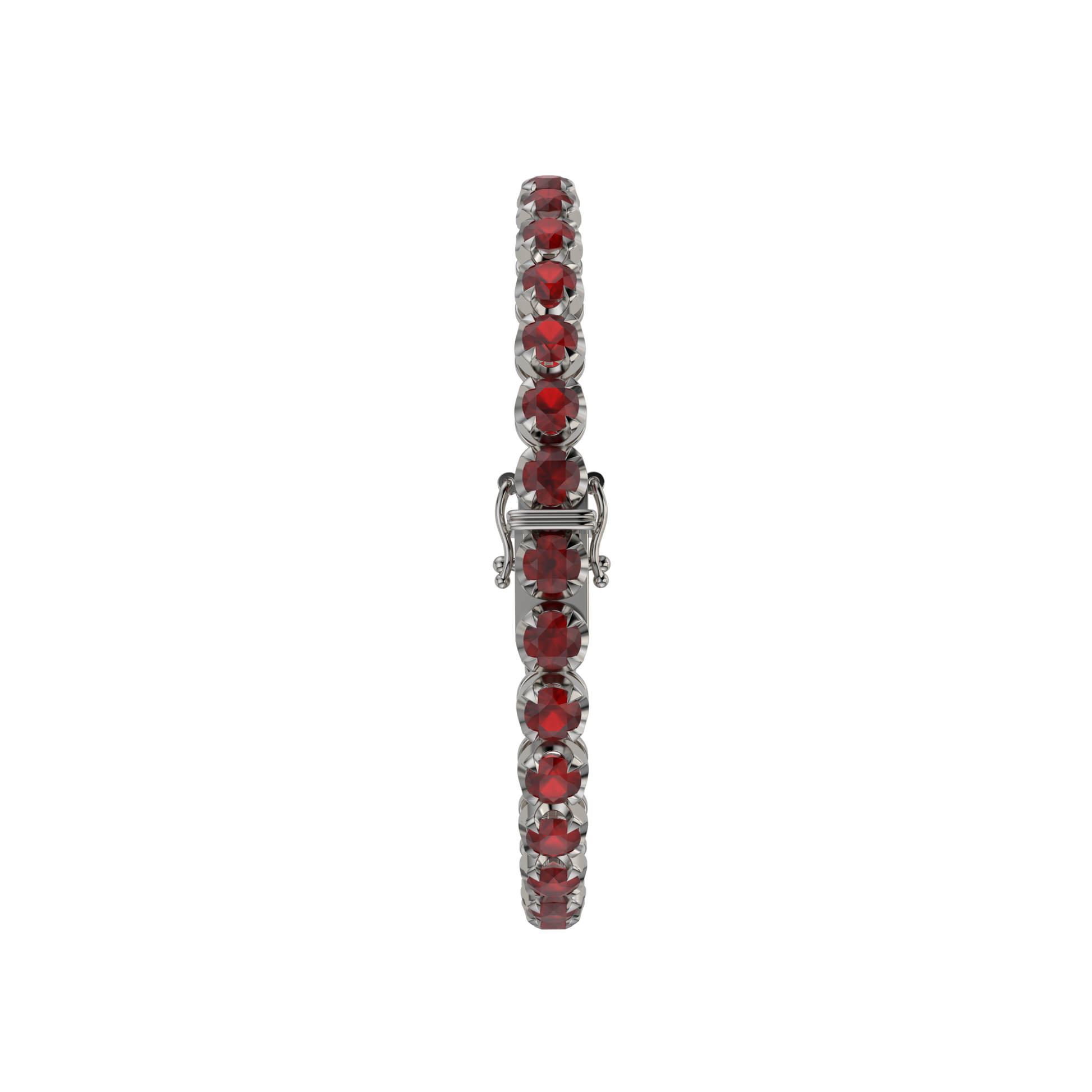 Bracelet with Ruby on a Black Gold