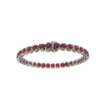 Bracelet with Ruby on a Black Gold