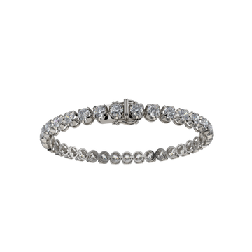 Bracelet with Moissanite on a Black Gold Vermeil